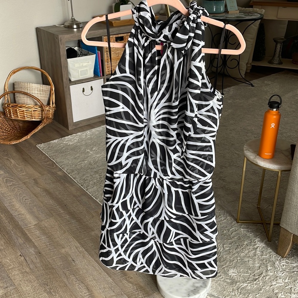 White House Black Market Chiffon and Silk Dress
